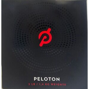 Peloton 3 LB Dumbbell Weights Set, Black, New in Box, Exercise, Fitness